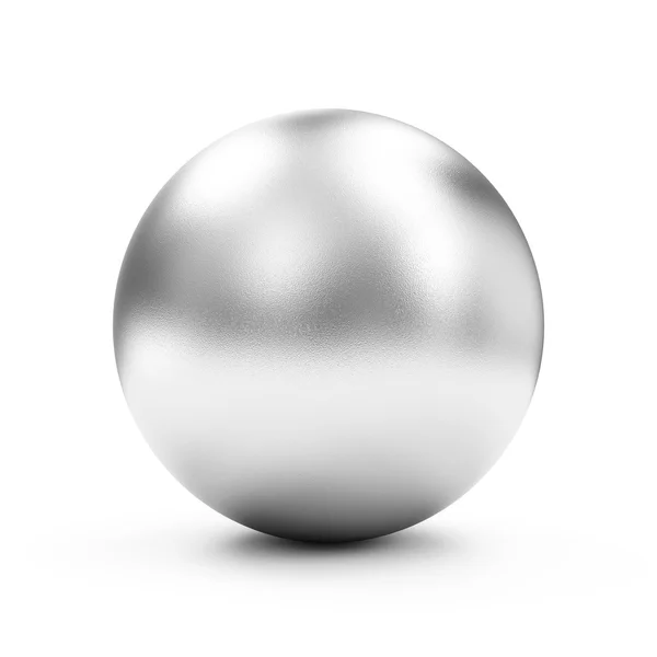 Kula błyszczący duży srebrny — Zdjęcie stockowe