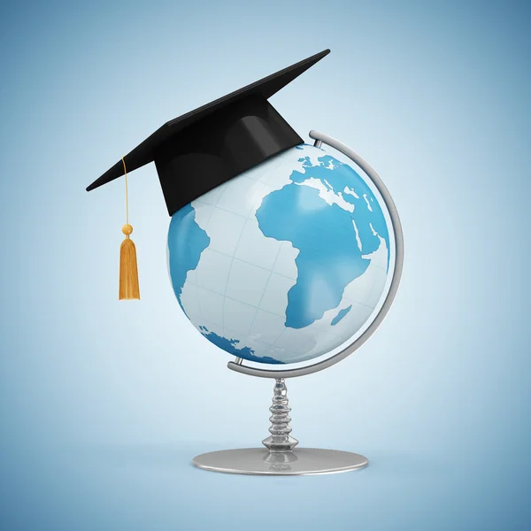 Globe de bureau avec casquette graduée — Photo