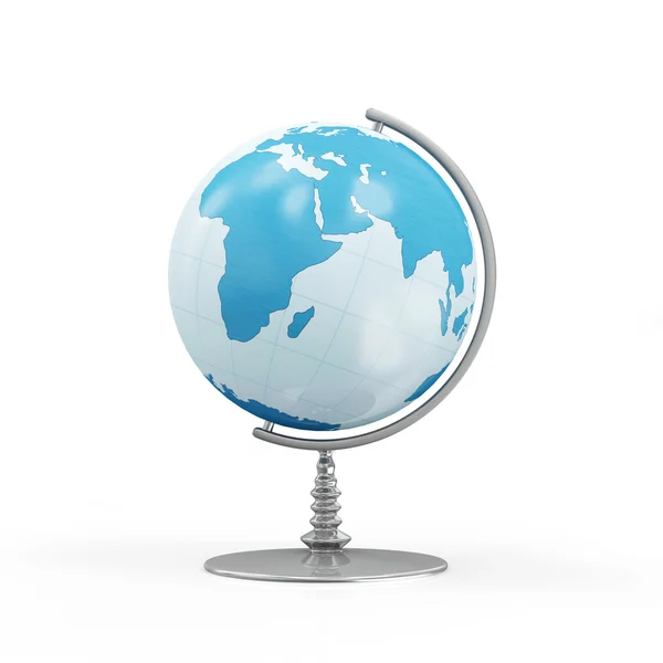 Globe de bureau bleu — Photo