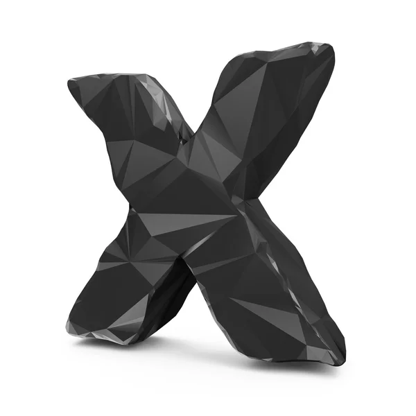 Astratto nero X lettera — Foto Stock