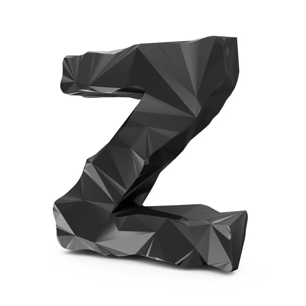 Abstract Black Z Letter — Stock Photo, Image