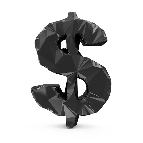 Abstract Black Dollar Symbol — Stock Photo, Image