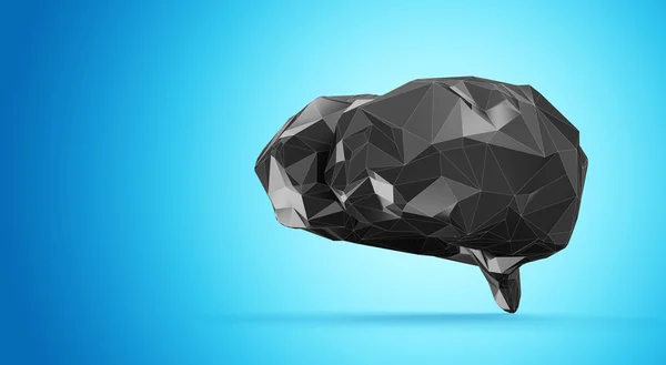 Абстрактный чёрный мозг — стоковое фото