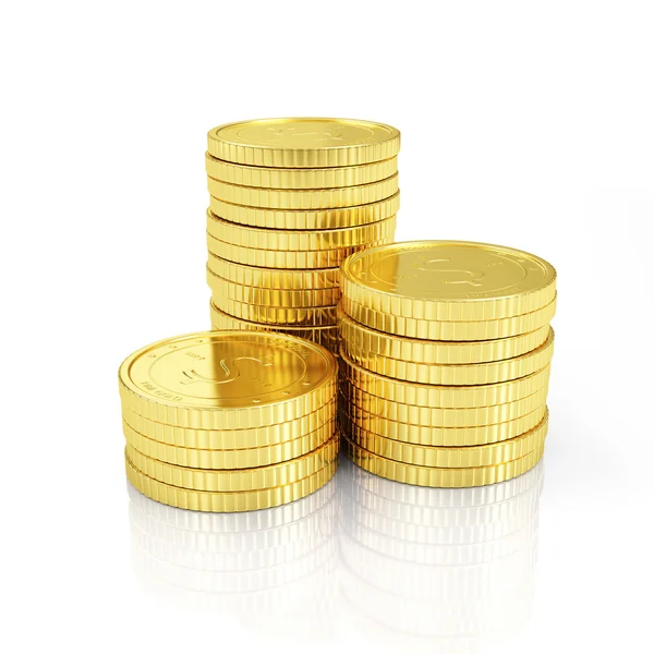 Stack of Golden Coins — Stock Photo, Image