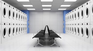 Çamaşırhane iç çamaşır makineleri ve koltuk