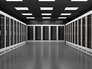 Modern Server Oda 3d iç