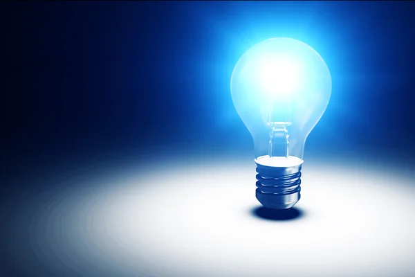 Illuminated Light Bulb — Stock Photo, Image