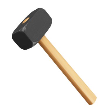 Metal kızak çekiç Ahşap Saplı