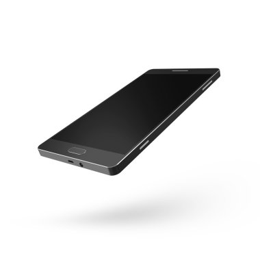 Modern siyah dokunmatik akıllı telefon