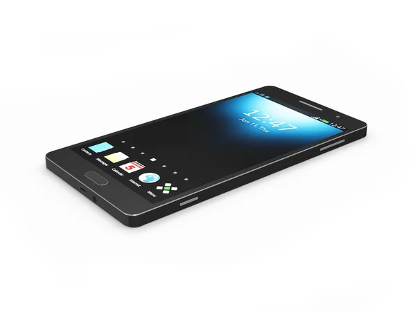 Smartphone touchscreen nero moderno — Foto Stock