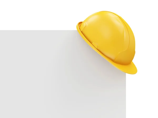 Yellow Construction Safety Helmet — Stock Photo, Image