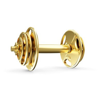 Beyaz altın Dumbbell