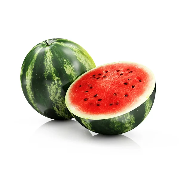 Szeletelt görögdinnye, fehér — Stock Fotó