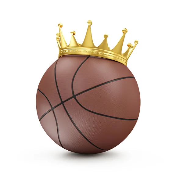 Bola de basquete marrom — Fotografia de Stock