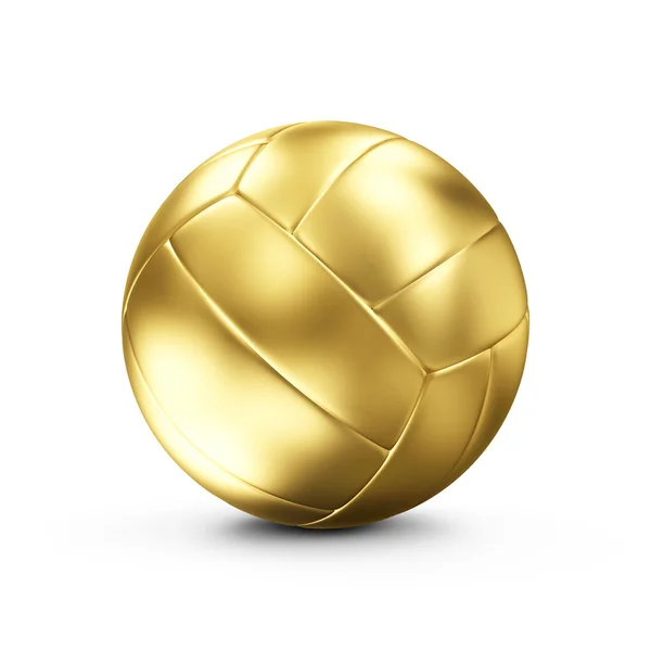 Pallone da pallavolo in pelle dorata — Foto Stock