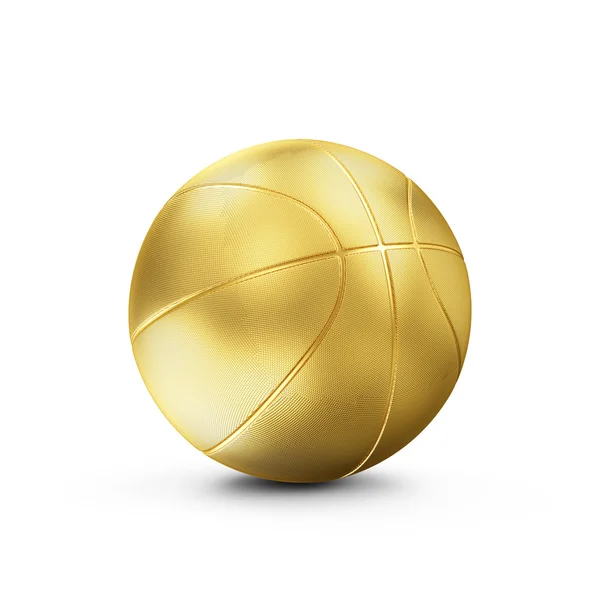 Золотой баскетбол — стоковое фото