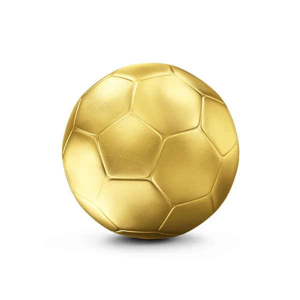 Balón de fútbol dorado — Foto de Stock