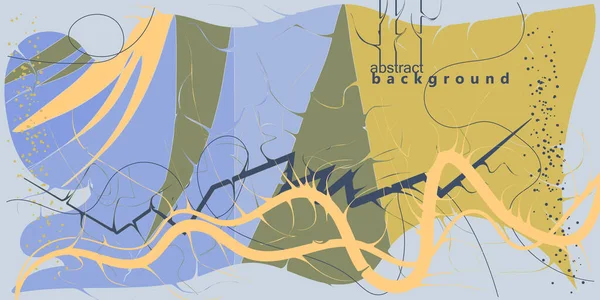 Modèles Abstraits Art Courbe Fond Vectoriel Affiche Bannière Internet — Image vectorielle