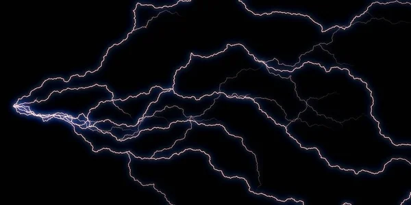 Abstract Background Wavy Lightning Lines Dark Banner Science Technology — Fotografia de Stock