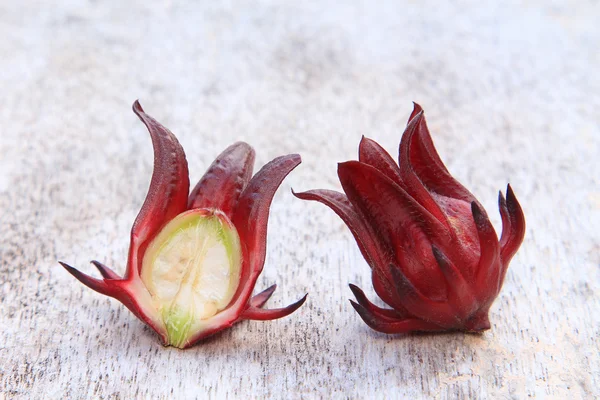 Hibiscus sabdariffa of roselle vruchten — Stockfoto