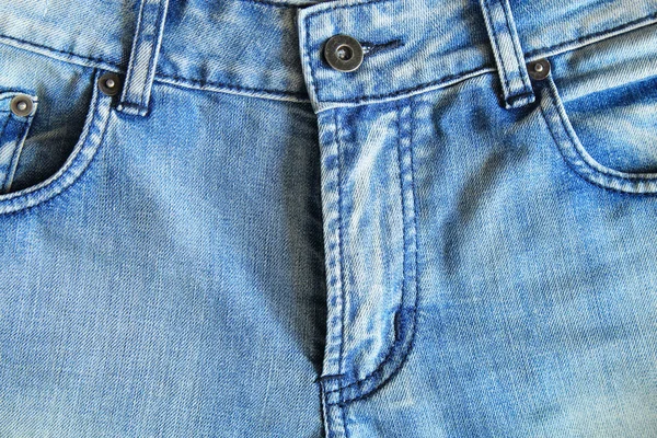 Detalhe da calça azul — Fotografia de Stock