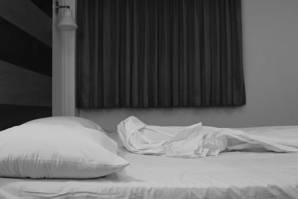 Інтер'єр номерів ліжко — стокове фото