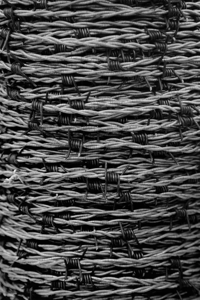 A roll of barbed wire — Stock Photo, Image