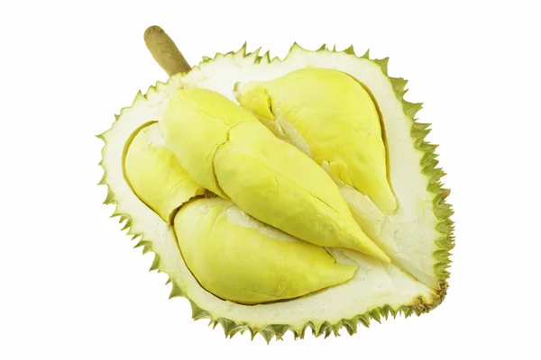 Durian isolerad på vit — Stockfoto