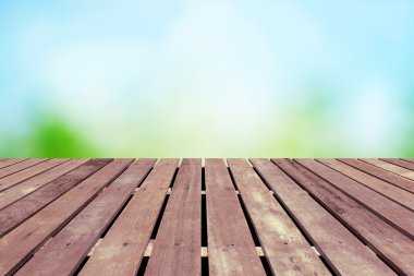 Ahşap zemin ile bahar arka plan