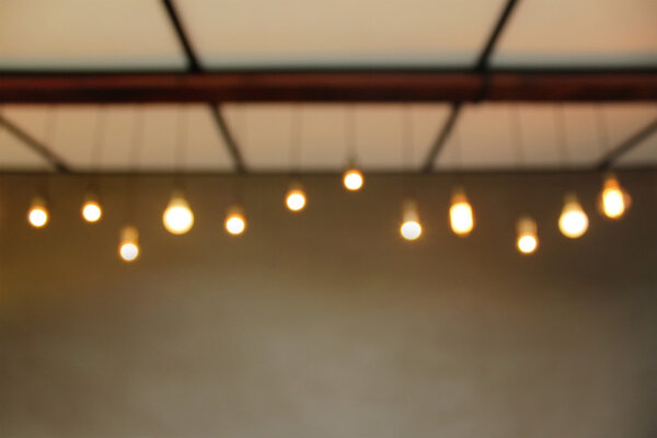 Blurred background with interior light