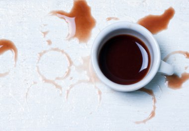 dökülen kahve bardağı 