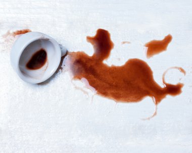 dökülen kahve bardağı