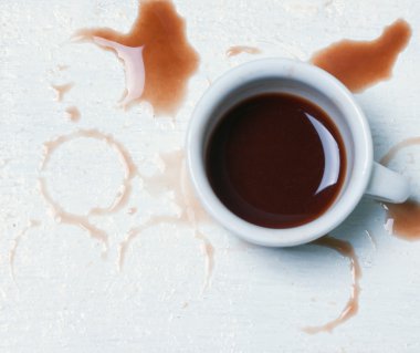 dökülen kahve bardağı 