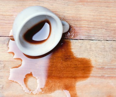 dökülen kahve bardağı