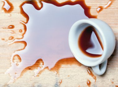 dökülen kahve bardağı