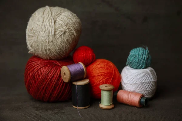 Balls Thread Needlework — Stock Photo, Image