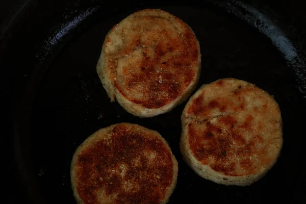Cheesecakes Frying Pan — Stock Photo, Image