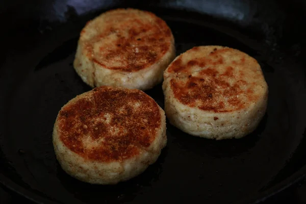 Tartas Queso Una Sartén — Foto de Stock