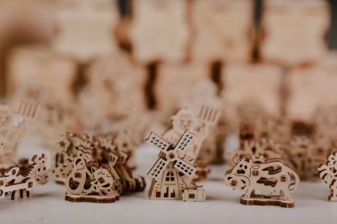 Çocuklar için ahşap yapı seti