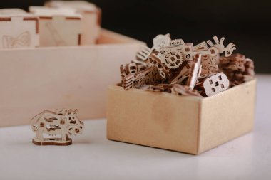 Çocuklar için ahşap yapı seti