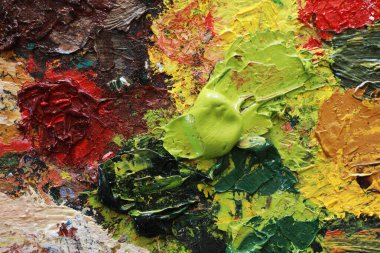 Yağlı boyalı renk paleti