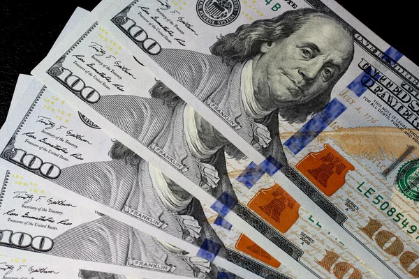 A lot of US currency — Stock Photo, Image