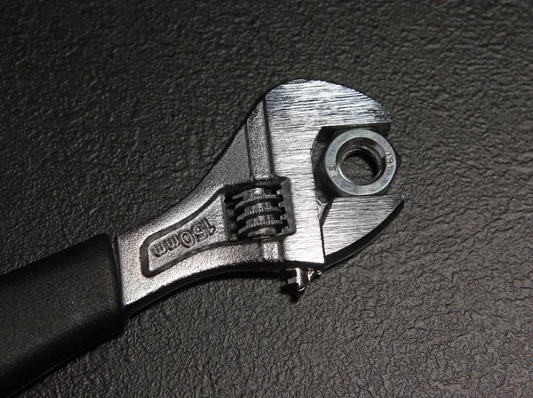 Wrenches on a black background — Stock Photo, Image