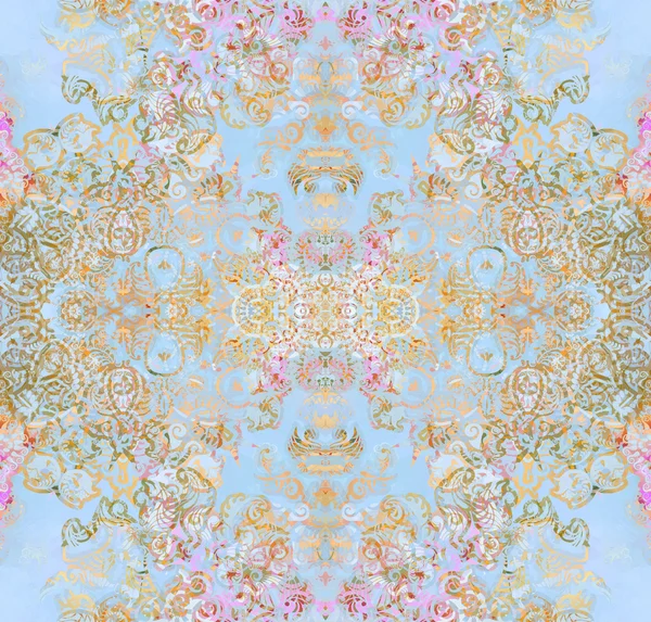 Pastel floral design on blurred background — Stock Photo, Image