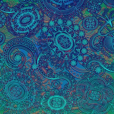 Mavi çiçek tasarım