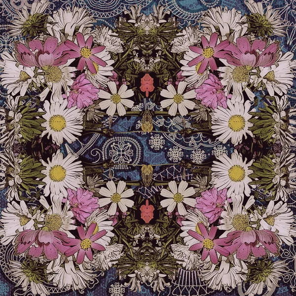 Moldura floral — Fotografia de Stock