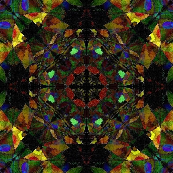 가지각색 모자이크 대칭 패턴 — 스톡 사진