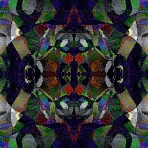 Motley symmetrical pattern, kaleidoscope set — Stock Photo, Image