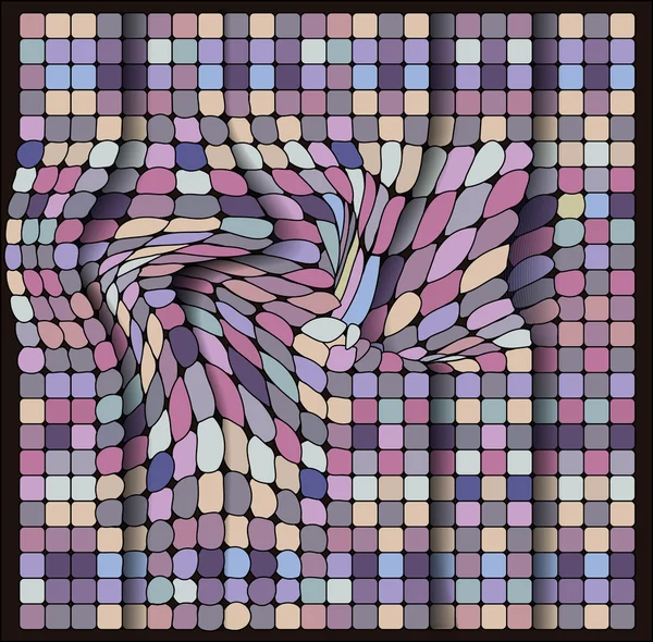 Patrón geométrico, conjunto cuadrado, azulejos de color — Archivo Imágenes Vectoriales