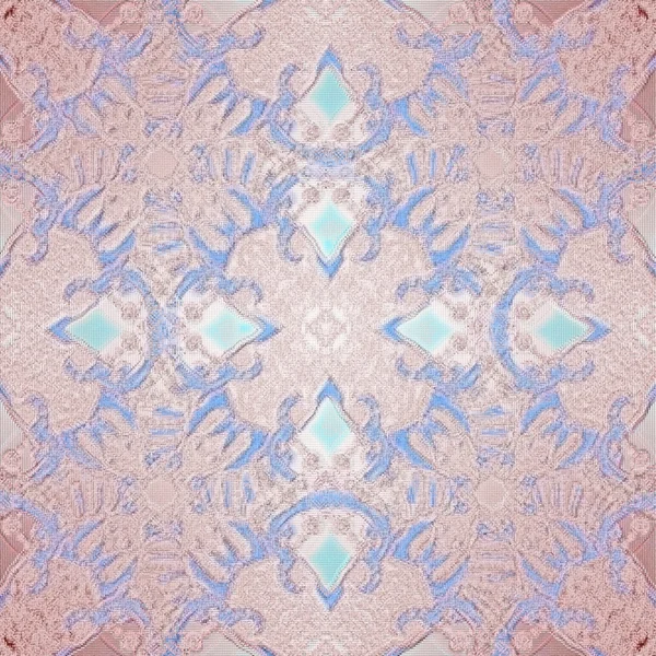 Мозаичный узор с цветочными фрагментами — стоковое фото